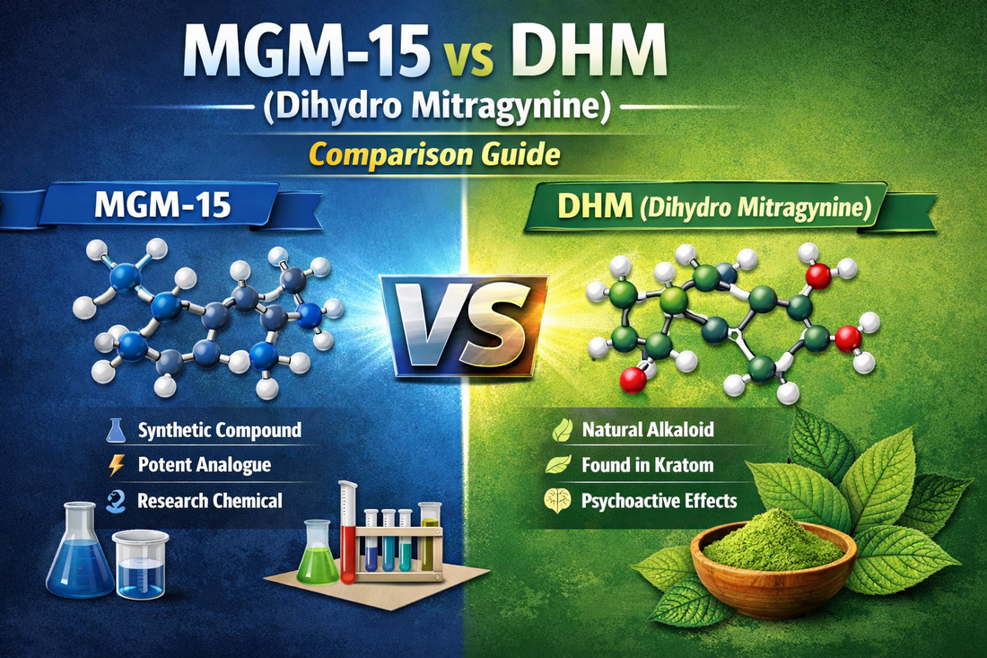 MGM-15 vs DHM (Dihydro Mitragynine)