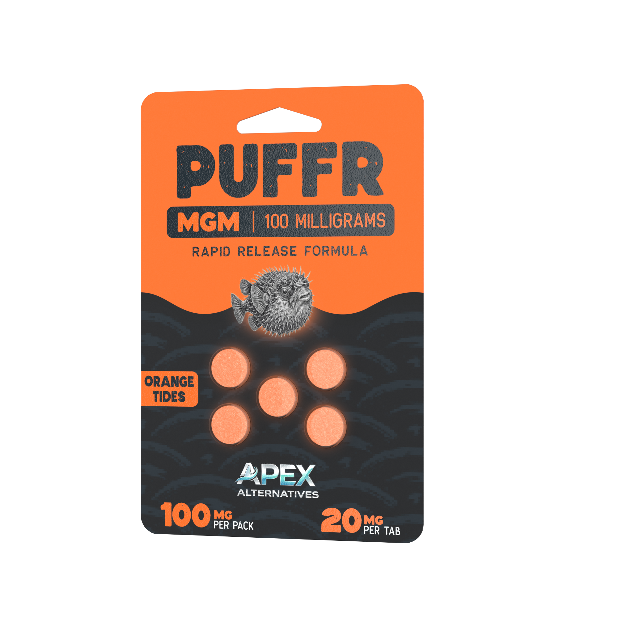 PUFFR Orange Tides MGM-15 Blister Pack