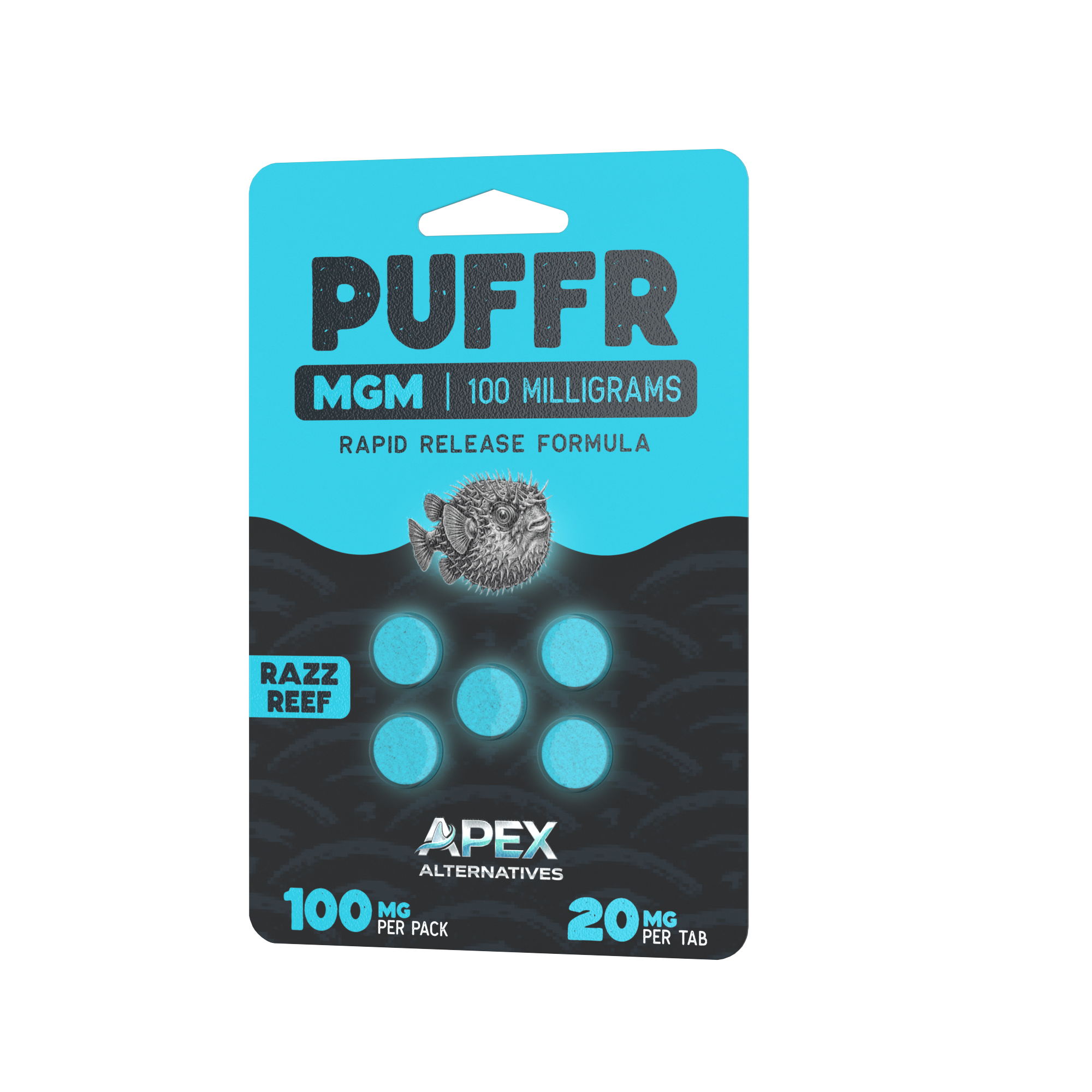 PUFFR Razz Reef MGM-15 Blister Pack